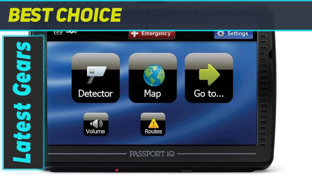 Escort Passport iQ 5-Inch Widescreen Portable GPS Navigator with Radar/Laser Detector: