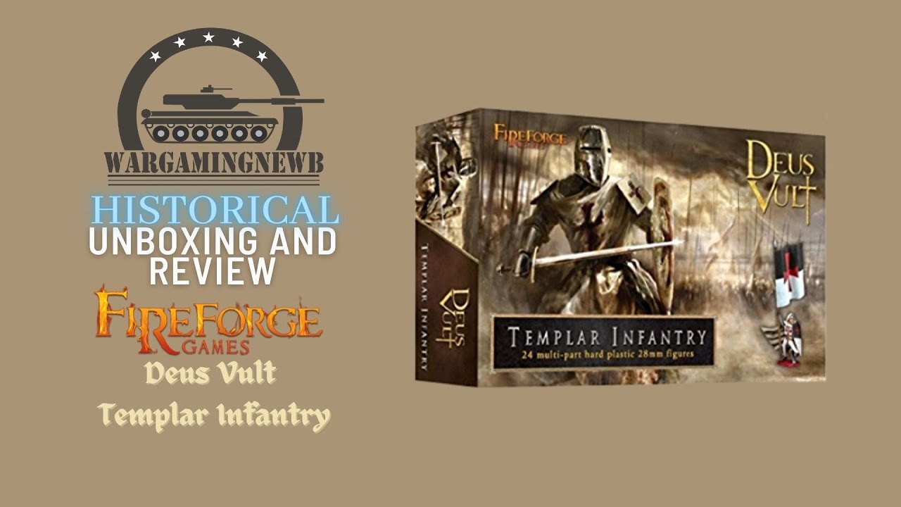Unboxing Fireforge Games Deus Vult Templar Infantry [Unboxing]