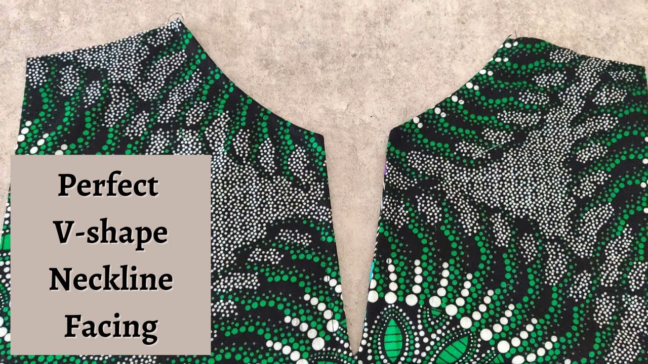 How to Attach FACING TO A V-NECKLINE using a simple method.