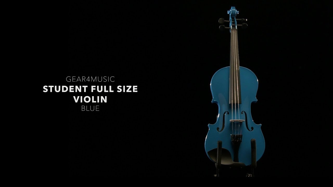 Student Full Size Violin, Blue, by Gear4music | Gear4music