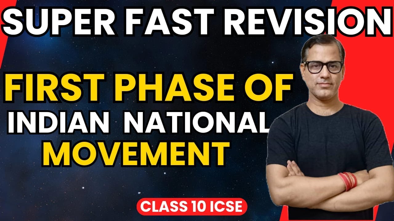 First Phase of Indian National Movement | Early Nationalist ICSE Class 10 | @sirtarunrupani