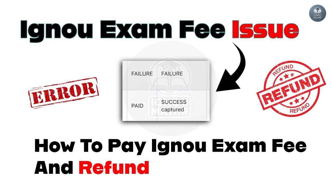 How to Refund and Pay Ignou Exam June 2025 | Ignou Exam Registeration | Ignou Payment Issue