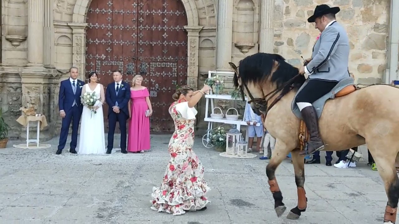 sevillanas a caballo boda Tautvydas MelKunas & Sara Mc