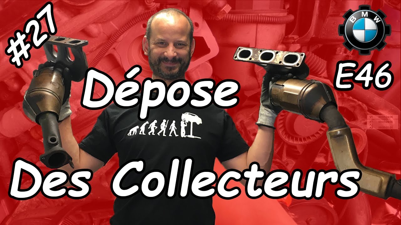 Démontage des collecteurs d'échappement  [BMW E46 CIA 330]