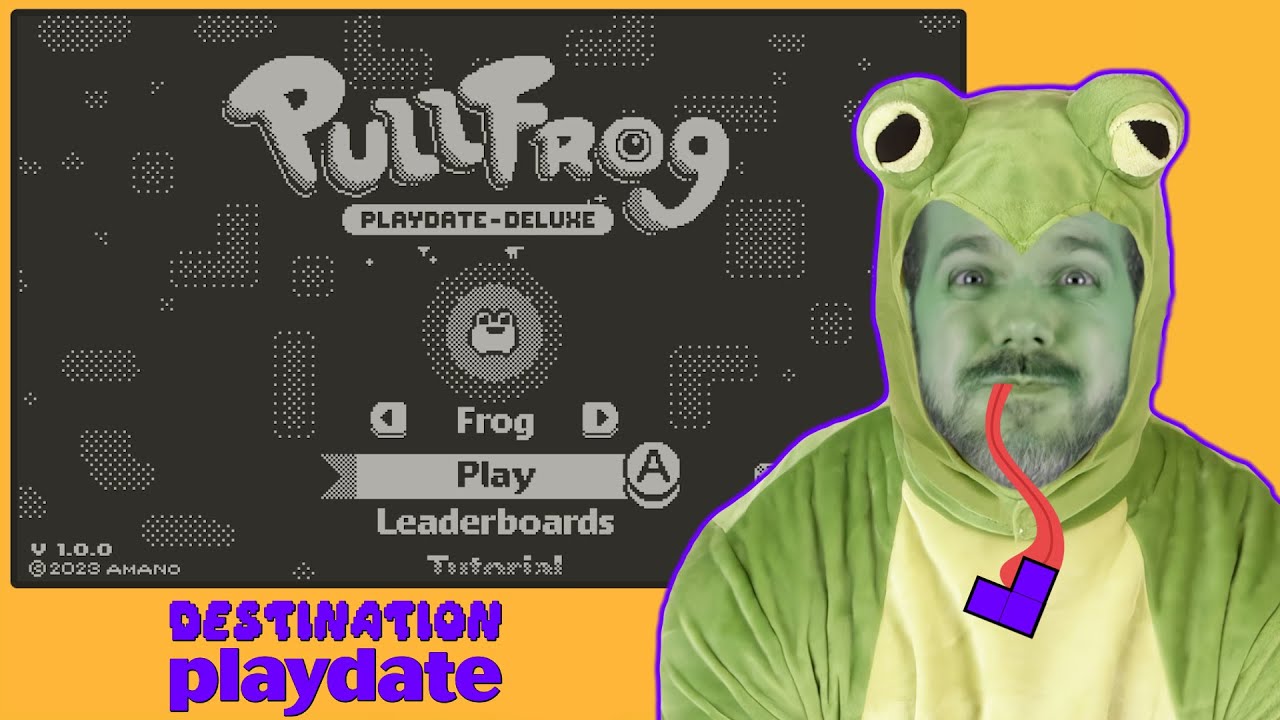 Pullfrog Playdate Deluxe - Playdate gameplay + impressions