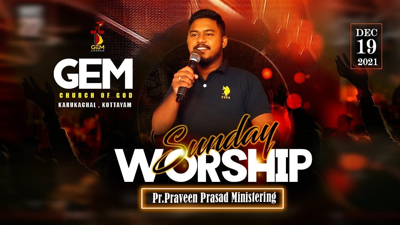 Online Sunday Service 🔴 | pr. Praveen Prasad Ministering | G E M CHURCH LIVE🔴
