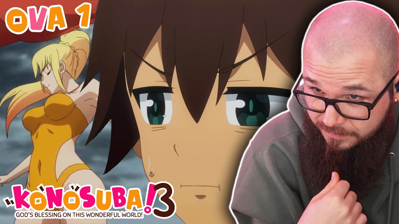 AQUA HATER REACTS TO KONOSUBA S3 OVA 😳FANSERVICE 🗿