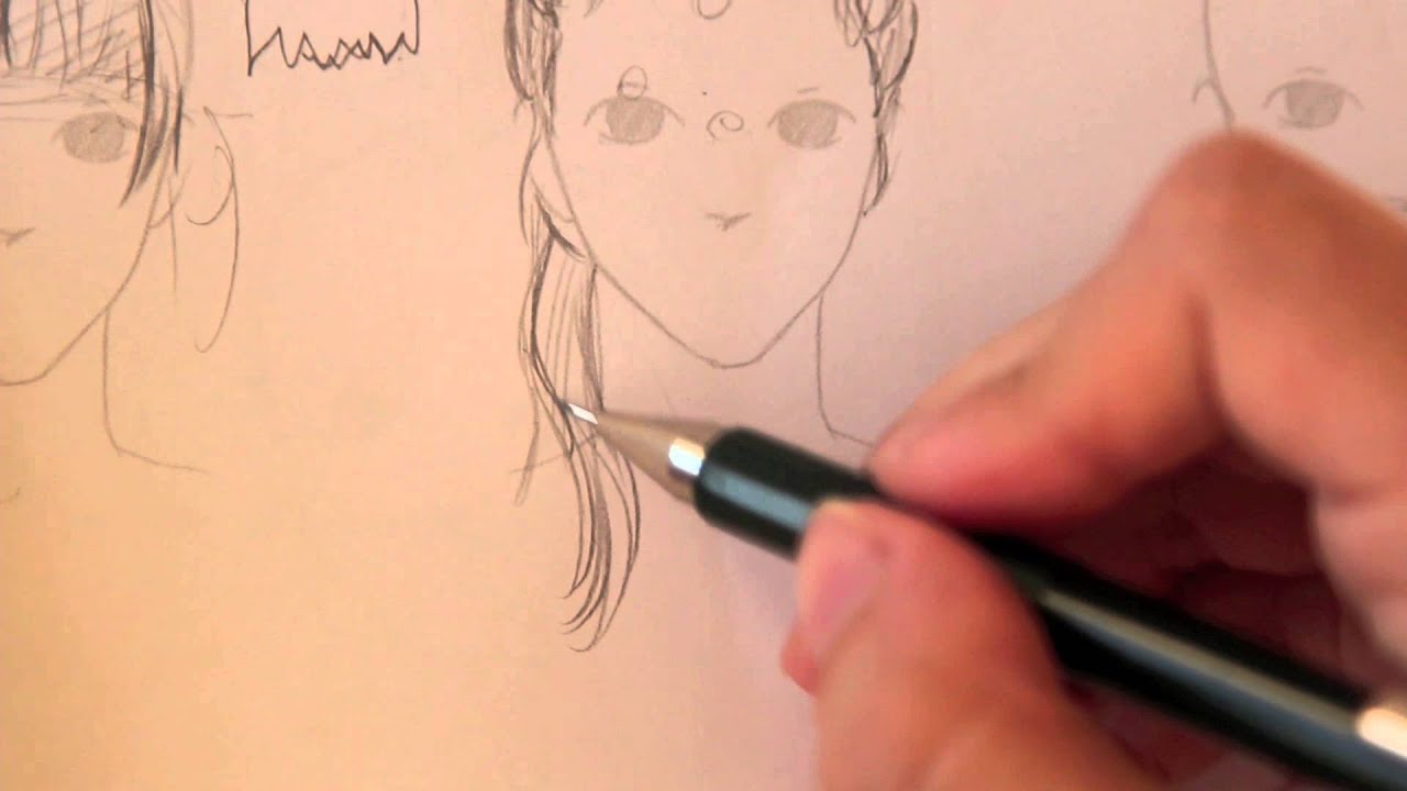درس رسم الشعر (الجزء الثالث) how to draw hair part three