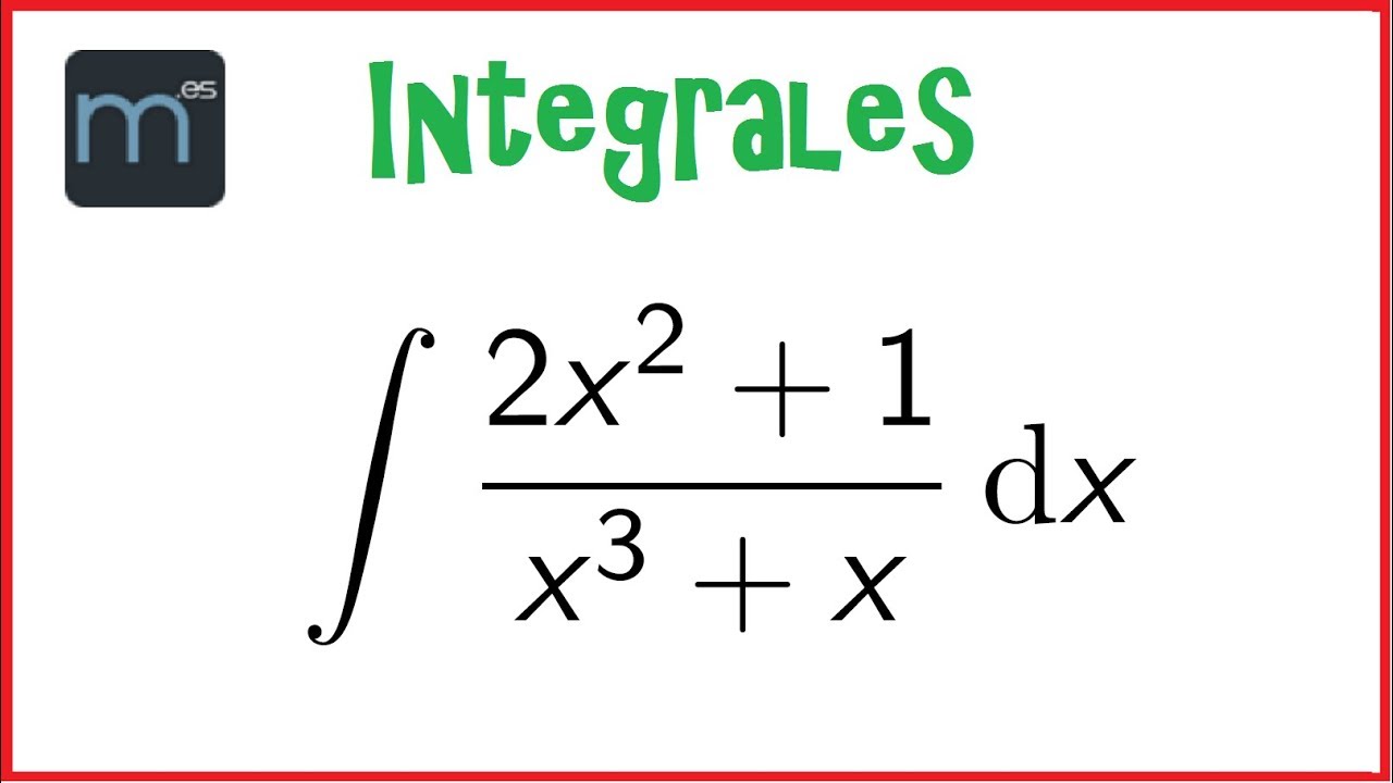 Integral racional - Raíces complejas simples, descomposición en fracciones simples