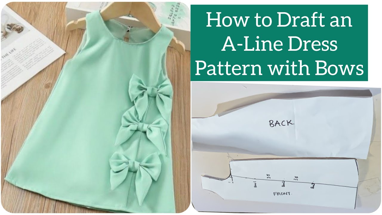 2-3 years | How to make a children's trapeze dress for beginners