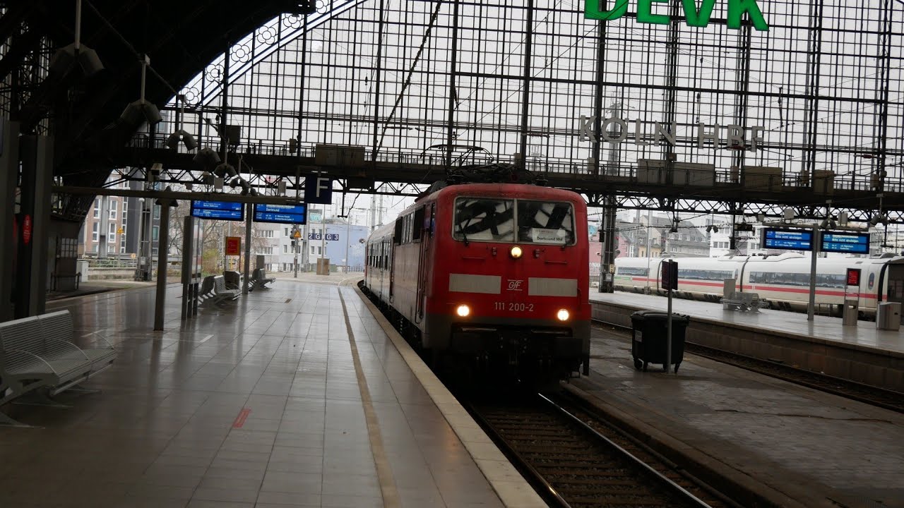 Eisenbahnverkehr in Köln HBF Mit Br 101 111 185 460 403 442 422 146 425 462 620 622 402 423 420 193