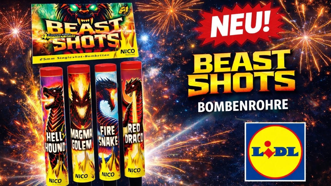 😱 Brutale Bombenrohre?! Beast Shots von Nico Feuerwerk im Test