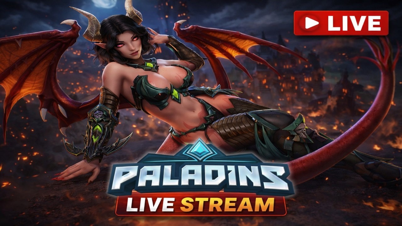 Girl Gamer On Fire | Ranked Grind And Fight With Pro Players | Paladins LIVE 🔴