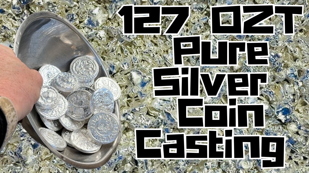 127 OZT Pure Silver Coin Casting - BigStackD .999 Silver Shot
