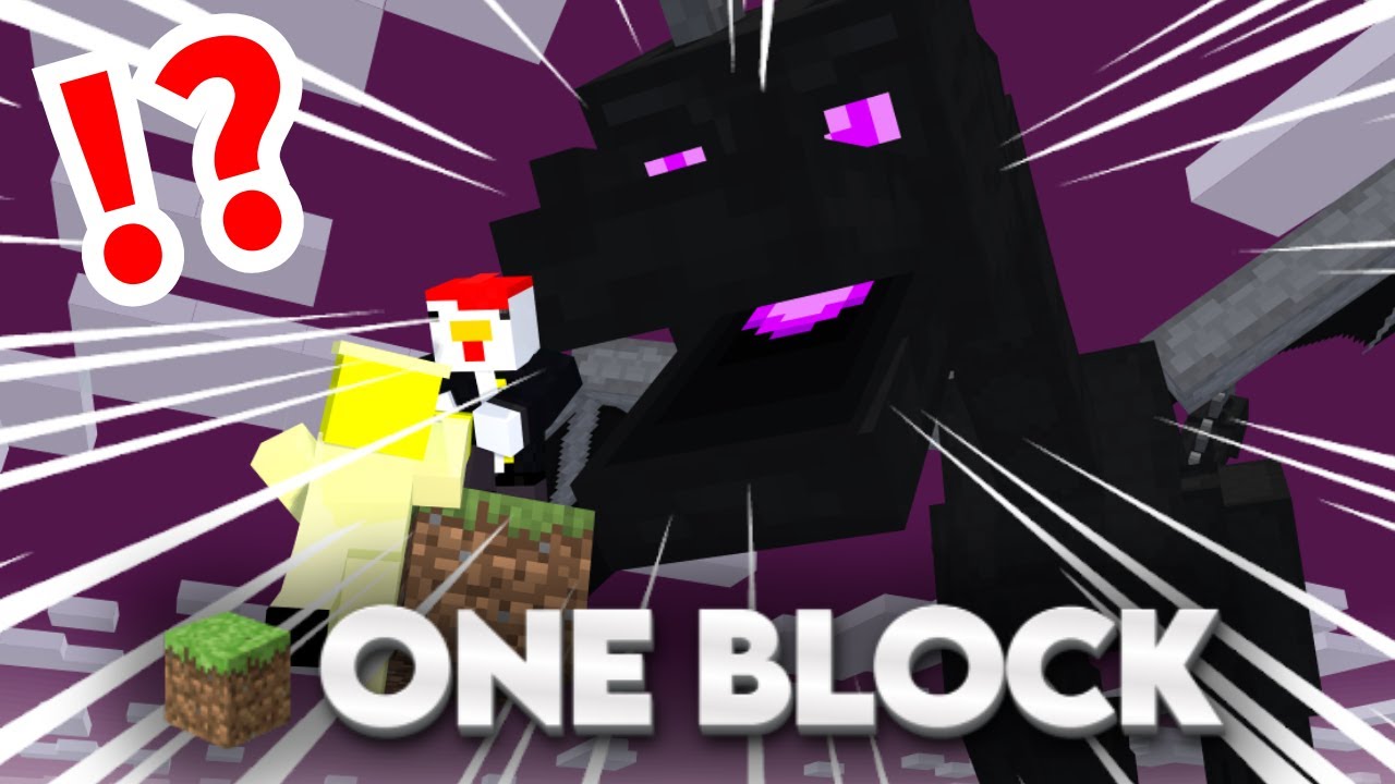 【マイクラ】1ブロックの世界で本気でエンドラ討伐してみたら…