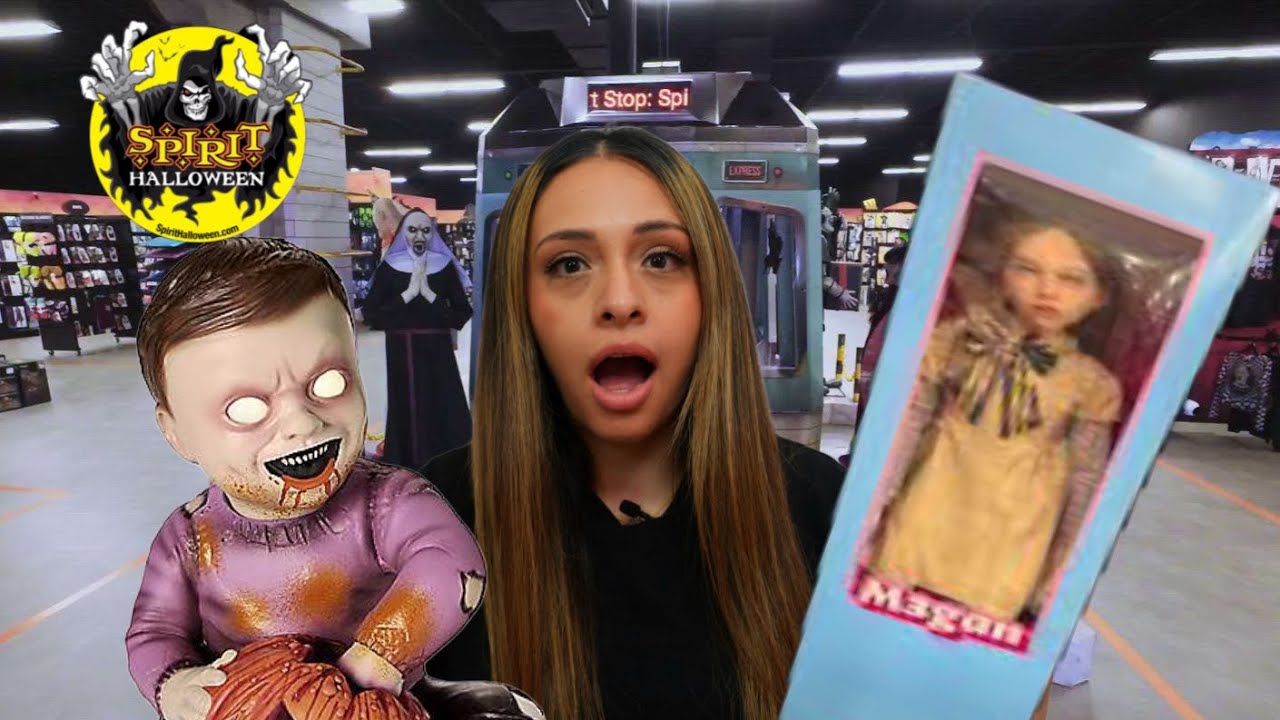 Shopping at Spirit Halloween store I bought the Megan doll | Reborn Love Vlog 