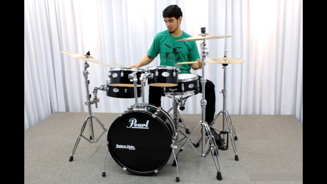 Bateria Pearl RT Rhythm Traveler Sound Check Drum Set com Bruno Valverde