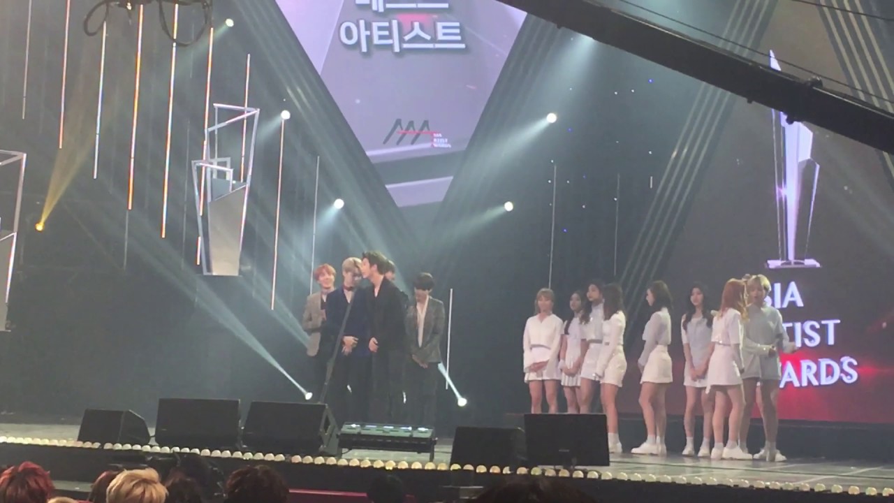 161116 Asia Artist Awards 베스트 아티스트상 방탄소년단 수상소감 직캠