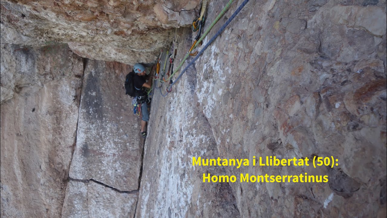 Muntanya i Lllibertat (50): via Homo Monserratinus a la Roca d'en Sanhida