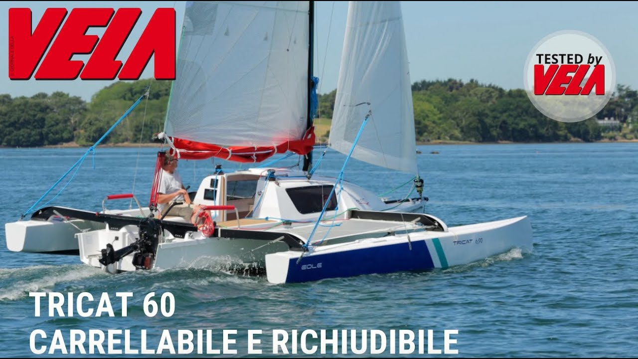 Tricat 690, il trimarano carrellabile e richiudibile