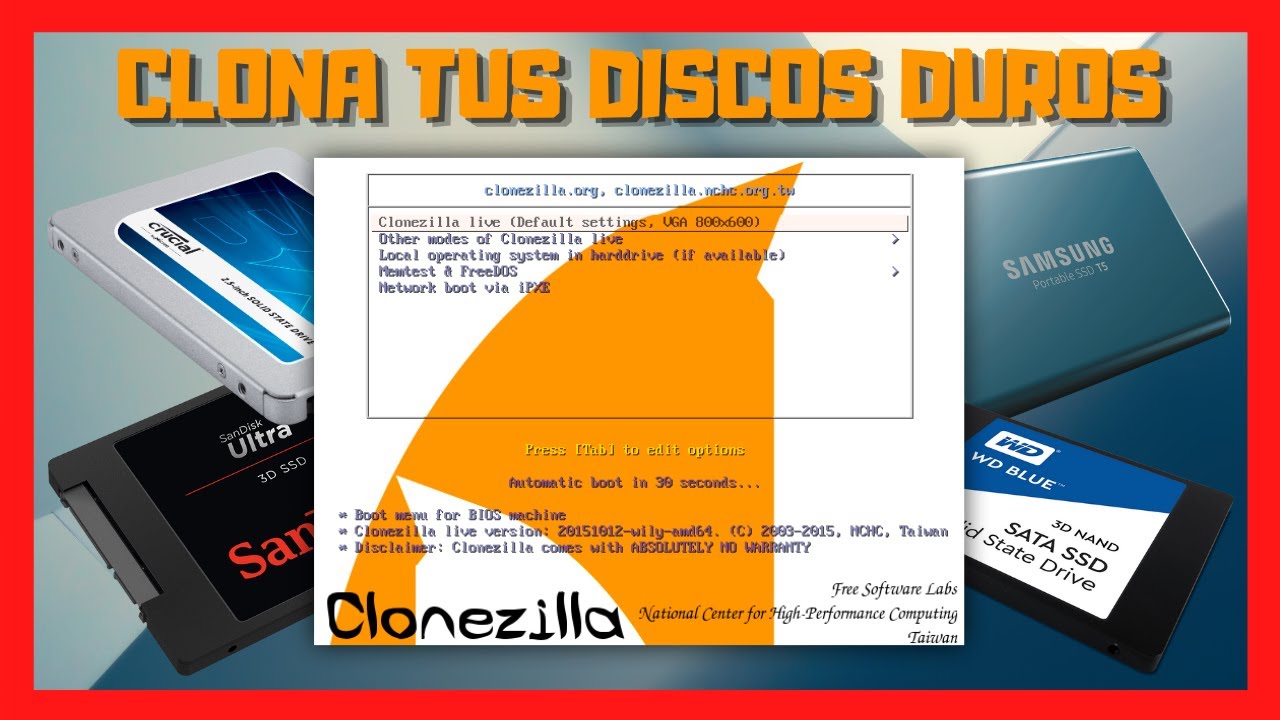 💻 Clona tus discos duros o maquina virtuales con Clonezilla