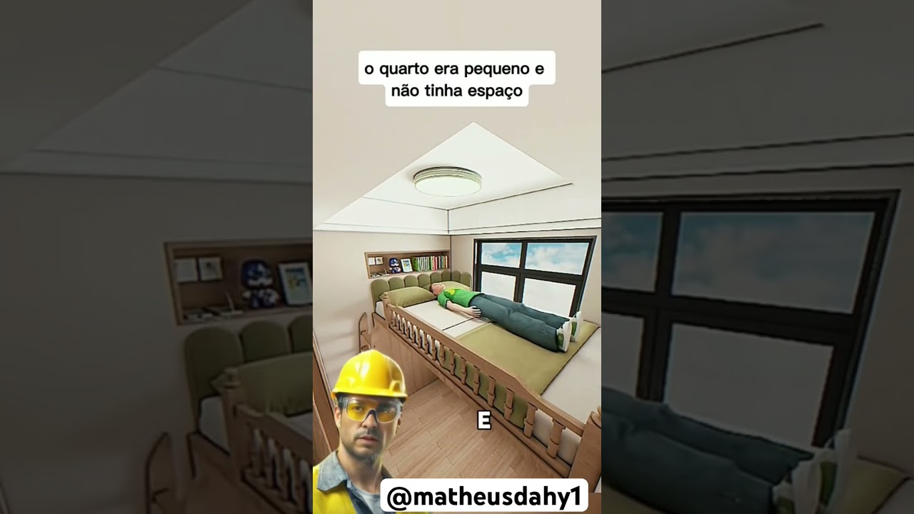 Quarto pequeno e n&atilde;o cabia nada #arquitetura #arquiteturaedesign #reforma #reformando
