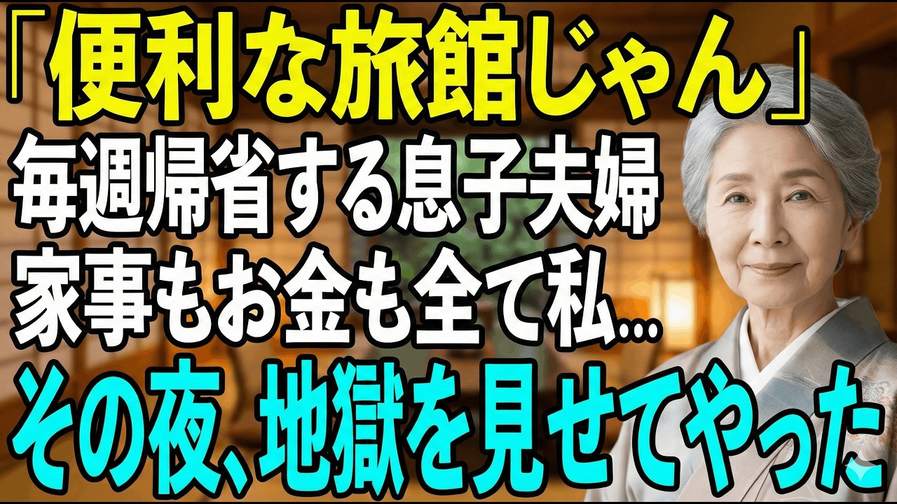 息子夫婦の居座り、家事と金銭負担に限界。1日で追い出した衝撃の方法