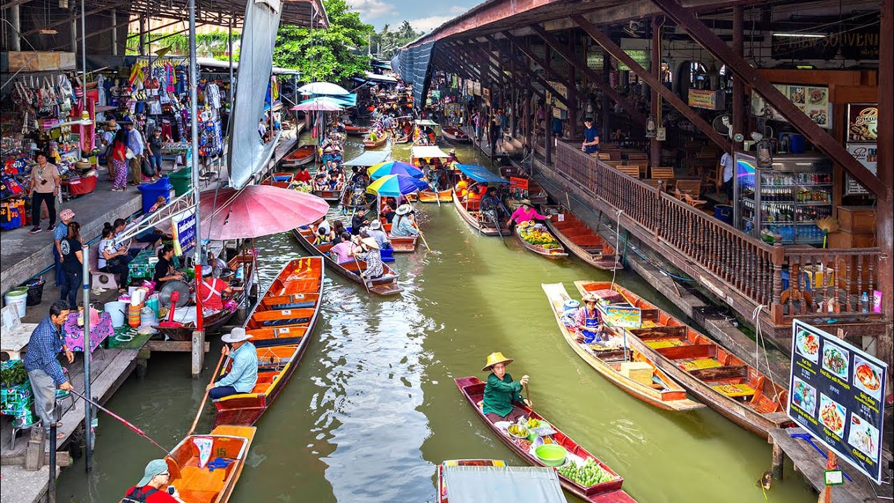 Bangkok’s Floating Market, Train Market, & China Town All In One Day!