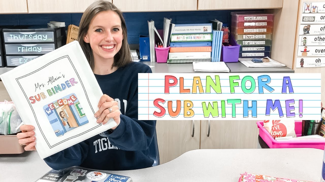 PLAN FOR A SUB WITH ME | First Grade Sub Plans