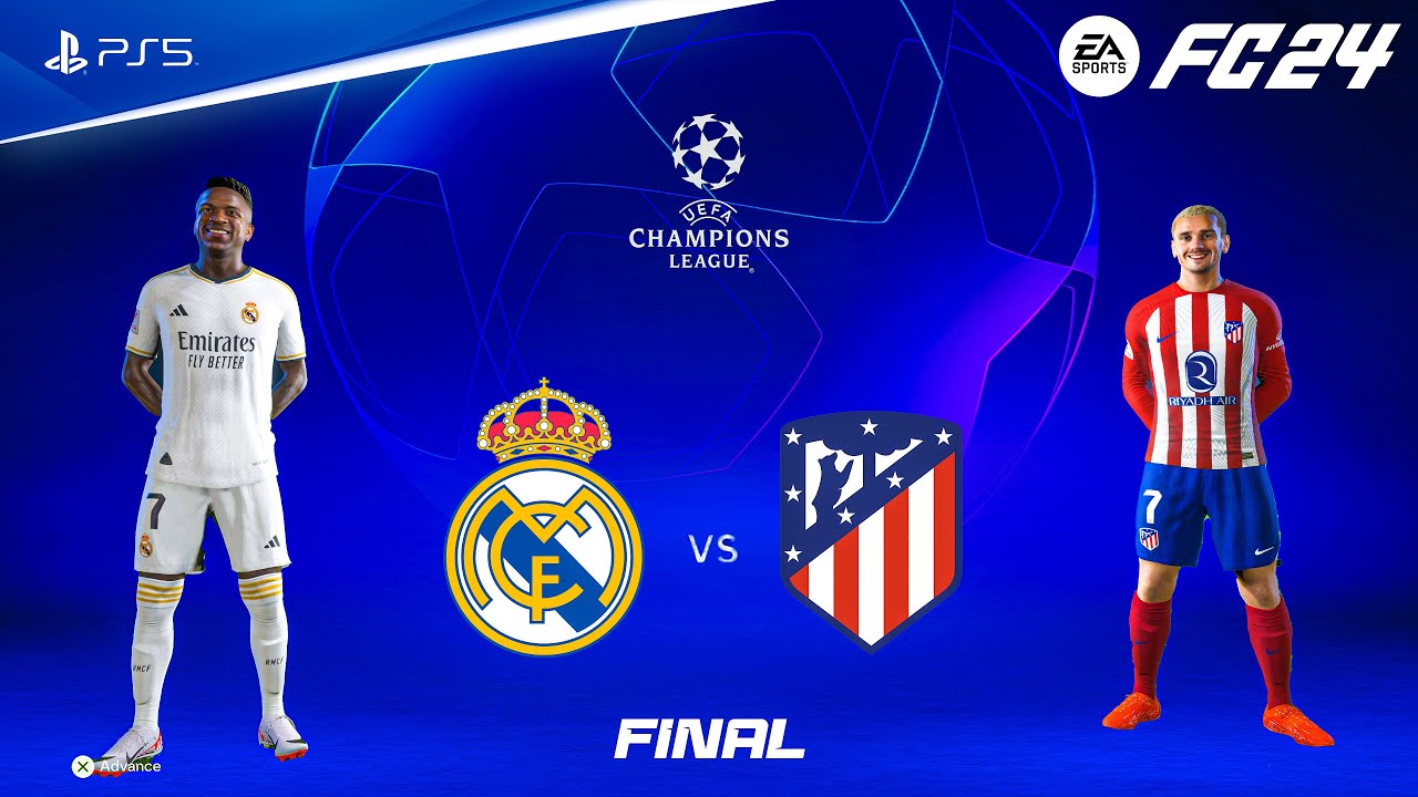 FC 24 - Real Madrid vs Atletico Madrid | UEFA Champions League Final | PS5™ [4K60]