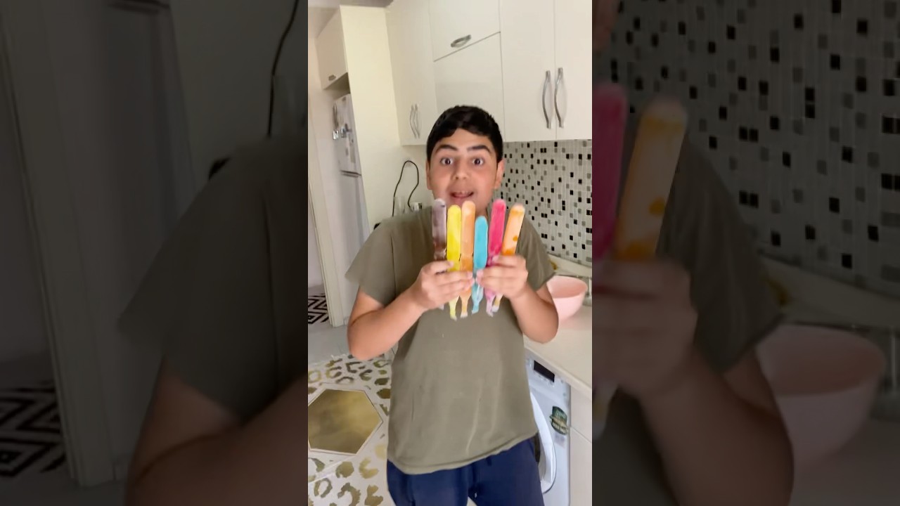 renkli meybuzları tencerede pişirdik elimiz yandı