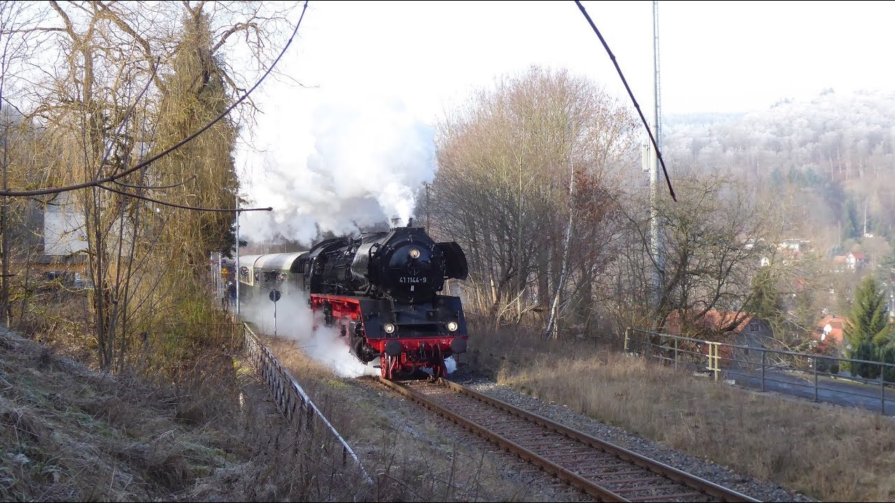 41 1144-9 mit Rodelblitz von Eisenach nach Arnstadt und zurück, 25.01.2020