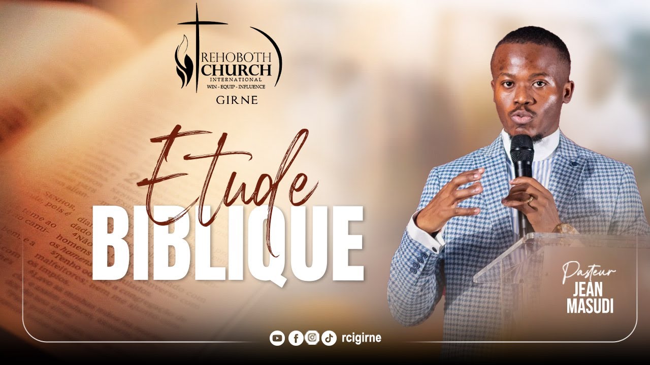 ETUDE BIBLIQUE || PASTEUR JEAN MASUDI || LES COMBATS AUXQUELS LE CHRETIEN FAIT FACE