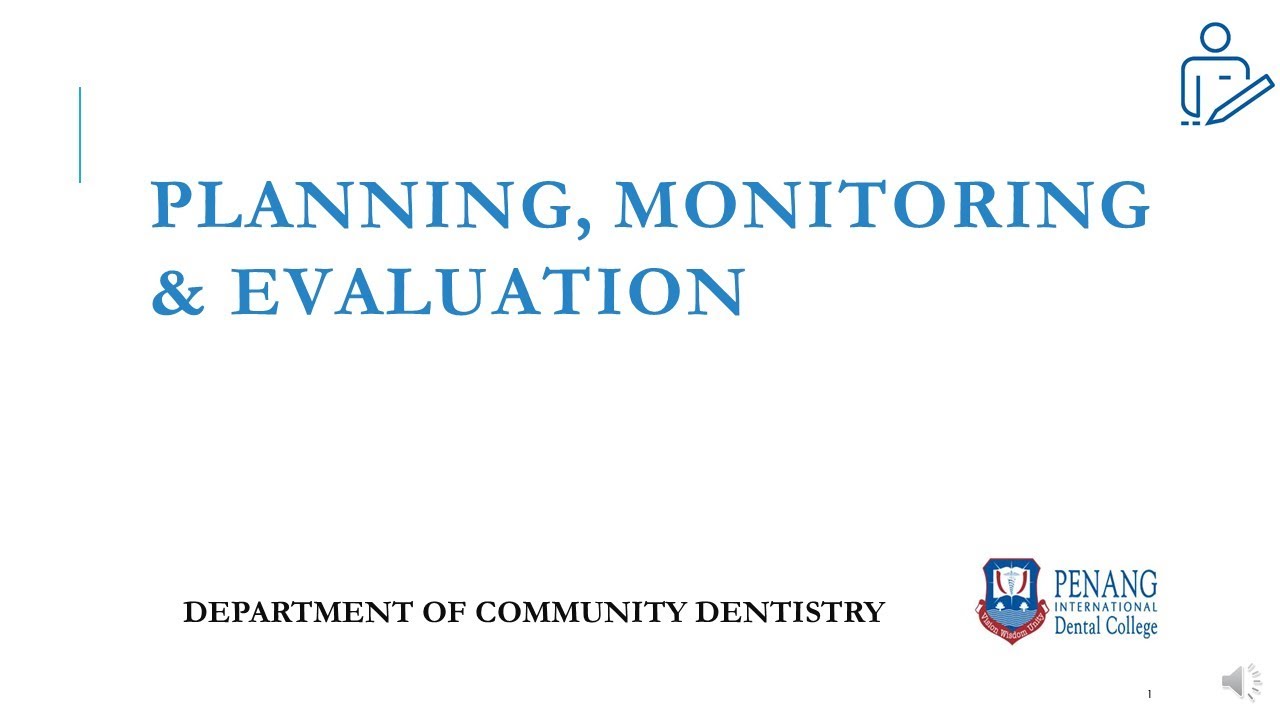 PLANNING, MONITORING AND EVALUATION