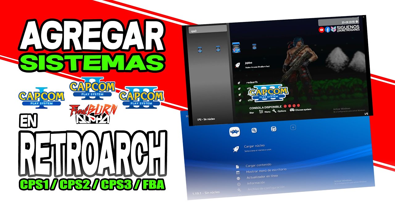 AGREGAR  CPS1 CPS2 CPS3 & FBA EN RETROARCH