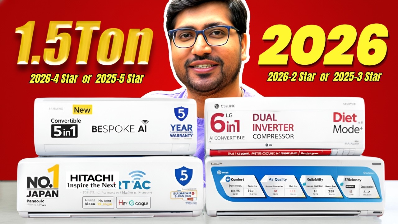 2026🔥Best AC 1.5 Ton 3 star in India 2026🔥Best AC 1.5 Ton 5 star in India 2026