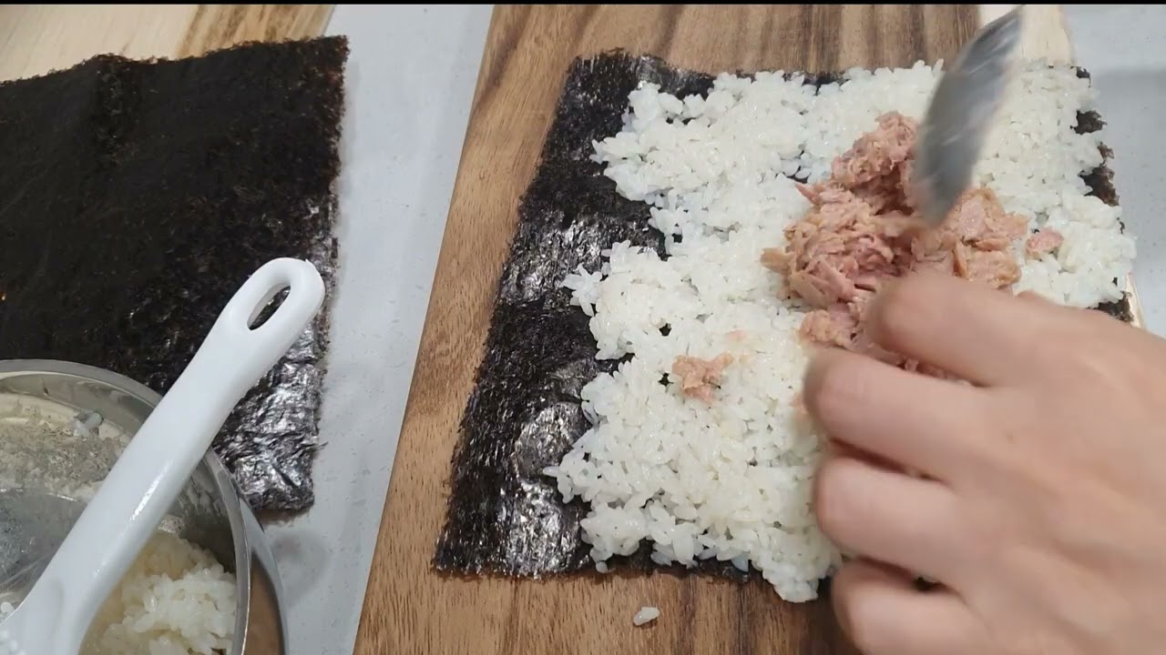 방학에는 초간단 메뉴 유진의 3치김밥만들어 아점해결 / 집순이의 슬기로운 집콕생활