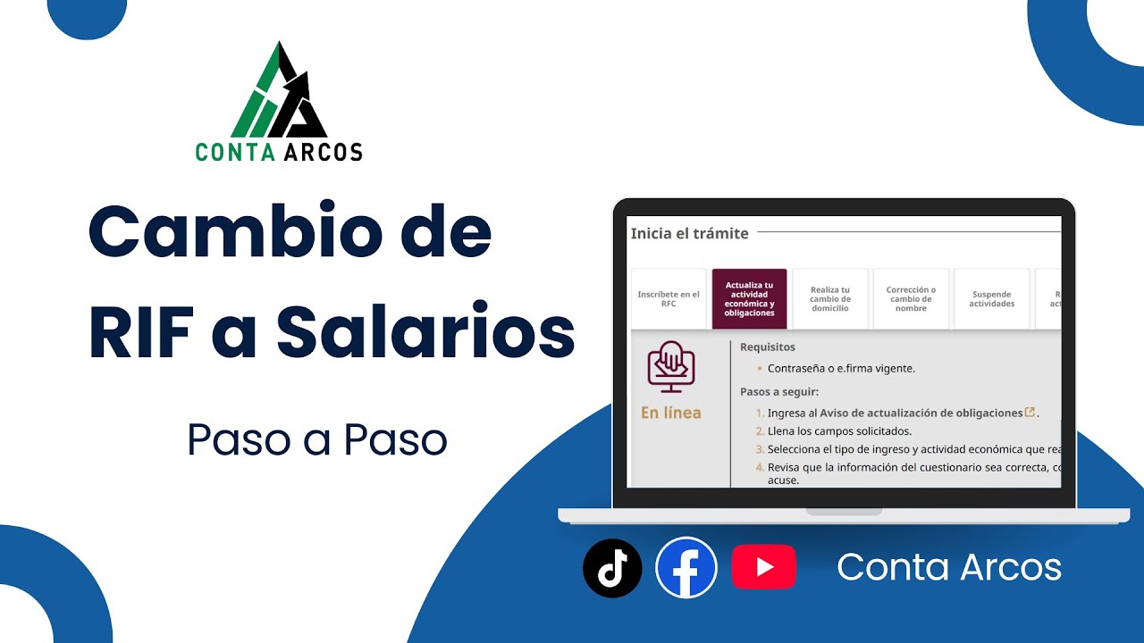 Cambio de RIF a Salarios