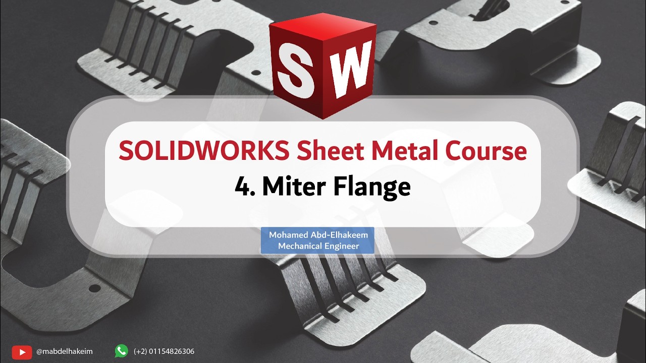 4- Miter Flange | SOLIDWORKS Sheet Metal 2026