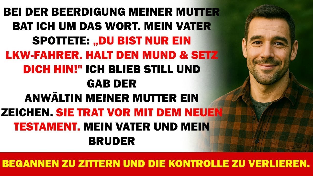 Bei Mamas Beerdigung verbot mir Papa zu sprechen – also spielte ich ihre letzten Worte ab  Dann…
