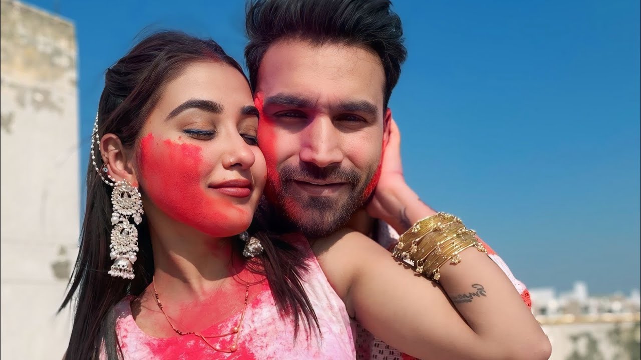 Ladu ko diya Holi pe surprise 😳 @vishakajaatni1470 ❤️🧿 #explorepage #familyvlog #jaatjaatni 