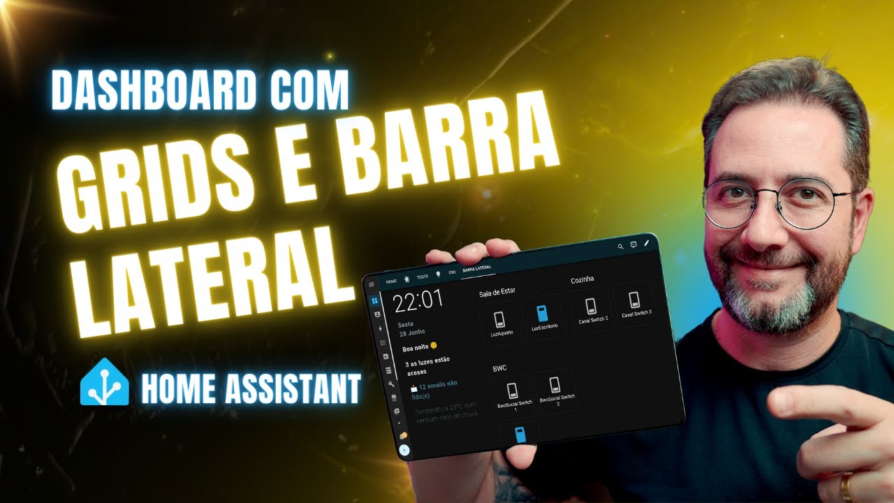 Dashboards com Sidebar e Grids no Home Assistant
