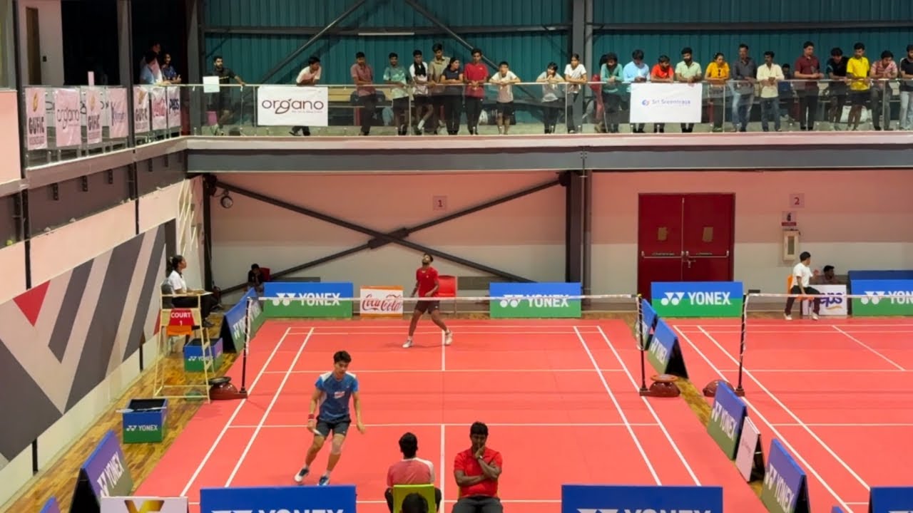 Lalthazuala H. Vs Vighnesh Thathineni FINAL ROUND Hyderabad all India men’s singles #badminton