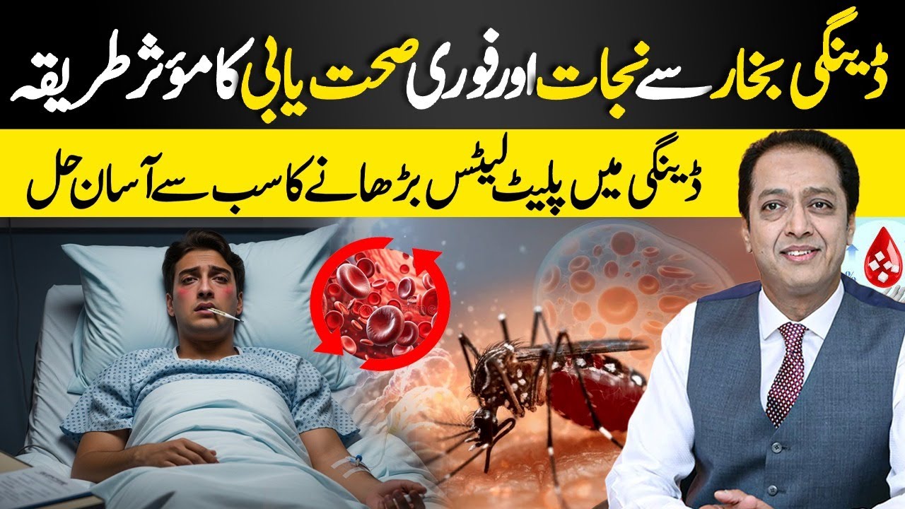 Dengue Treatment: Best Natural Diet to Increase Platelet Count | Dr. Shahid Nadeem