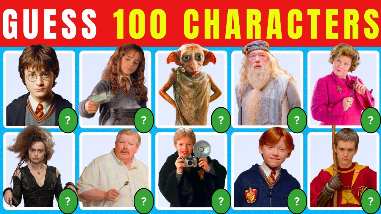 Угадай 100 персонажей Гарри Поттера | Ultimate Movie Challenge | Quizzee Buddies