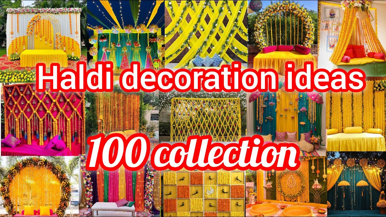 Haldi decoration ideas at home || Haldi ceremony decoration || Haldi decoration