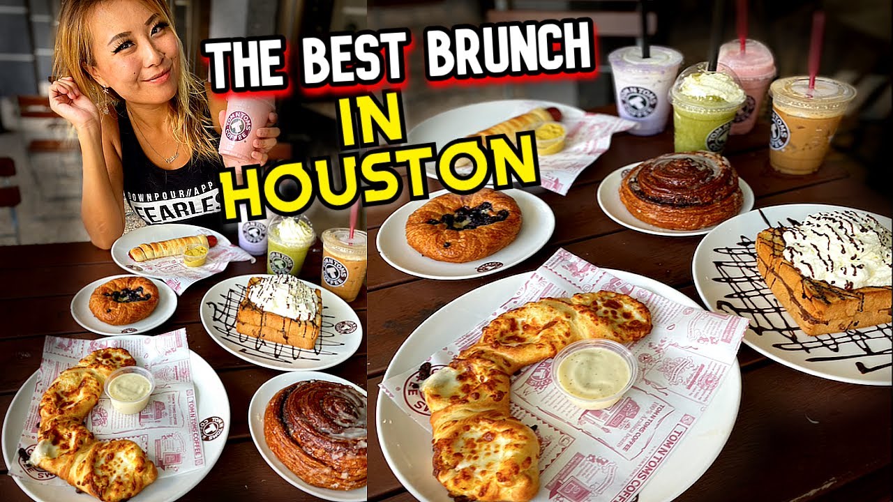 Eating at the Best Brunch Spot in Houston, TX at TomToms Coffee!! #RainaisCrazy