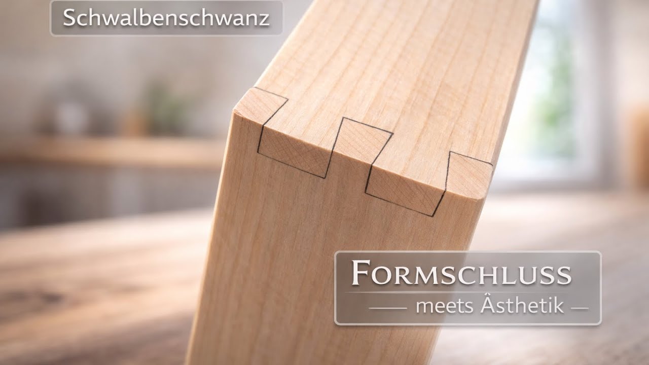 Schwalbenschwanz von Hand - so entsteht die Verbindung