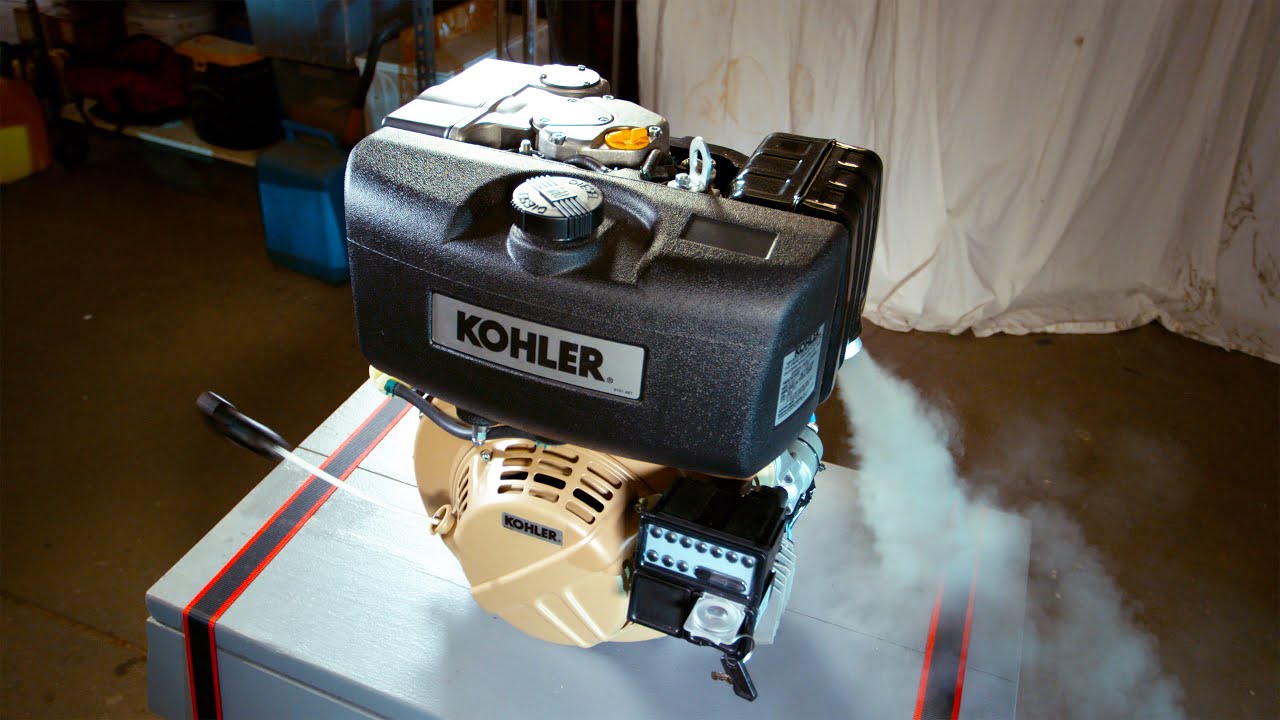 10Hp Kohler Diesel Engine First Start Up (on Biodiesel)