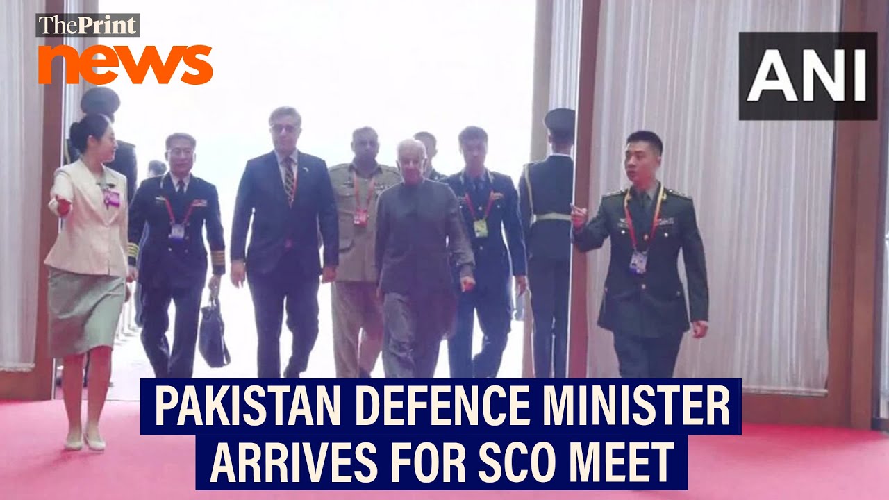 Pakistan’s Defence Minister Khawaja Asif arrives for SCO Defence Ministers’ meet